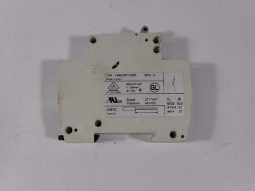 Allen-Bradley 1492-SP1C060 Supplementary Protector 6.0 A USED