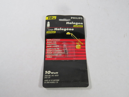 Philips 127431 Halogen Capsule Lamp Bi-Pin 10W 12V ! NEW !