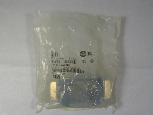 Harting HAN-10B-AGG-QB 09300100301 Bulkhead Housing OPEN BAG NWB