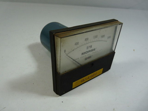 Morse 075-201-0004 RPM Panel Meter USED