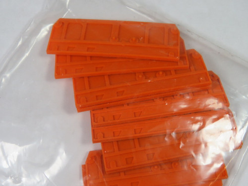 Wago 280-315 Terminal Block End Plate Lot of 10 ORANGE USED