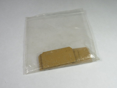 Weidmuller AP-SAKB/C/T-KRG Terminal Block End Plate Lot of 4 BROWN USED