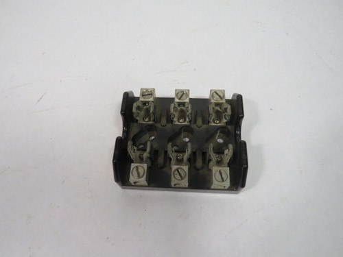 Bussmann T60030-3CR Fuse Block 30A 600V 3-Pole USED