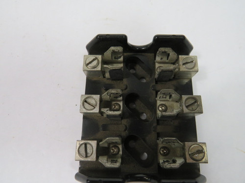 Bussmann T60030-3CR Fuse Block 30A 600V 3-Pole USED