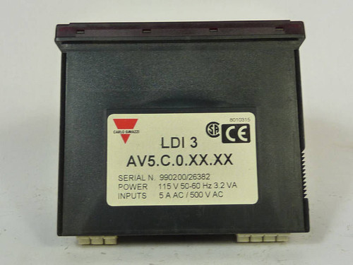 CARLO GAVAZZI LDI 3 AV5.C.0.XX.XX Panel Meter USED