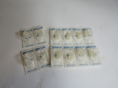 SMC ZP04US Silicon Flat Vacuum Pad 4mm Pad Lot of 12 NEW