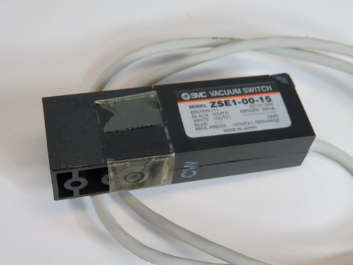 SMC ZSE1-00-15 Vacuum Switch 12-24VDC USED