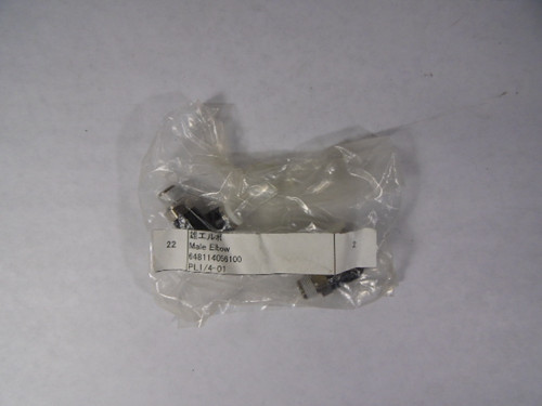 Pisco PL1/4-01 Pneumatic Elbow Fitting Bag of 2  ! NEW !