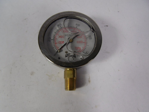 Winters PFQ809 Mechanical Pressure Gauge 0-1000 PSI/KPA ! NEW !