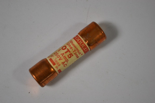 Gould Shawmut  OT5 One Time Fuse 5A 250Vac USED