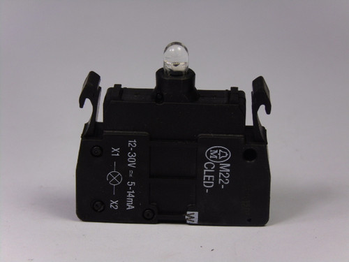 Moeller M22-CLED-W White Lamp Block 12-30VAC USED