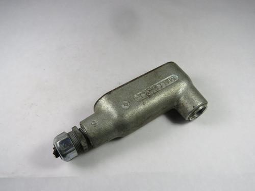 OZ-Gedney LB-75CG Right Angle Conduit Body W/ Cover 3/4" USED