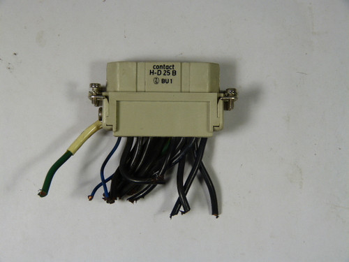Epic Connectors H-D-25-B Connector 25 Pin 250 Vac 10 Amp USED