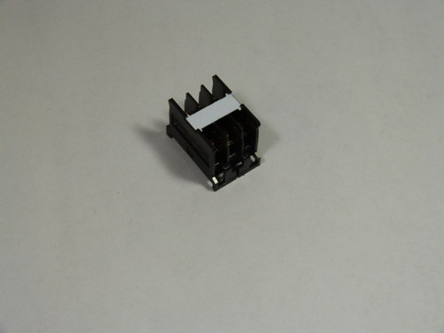 Mack Ind IN13SBK Terminal Block 20 Amp 3 Pole USED