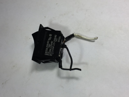 Carling 9935 Rocker Switch 10 Amp 125-250VAC 1/HP USED