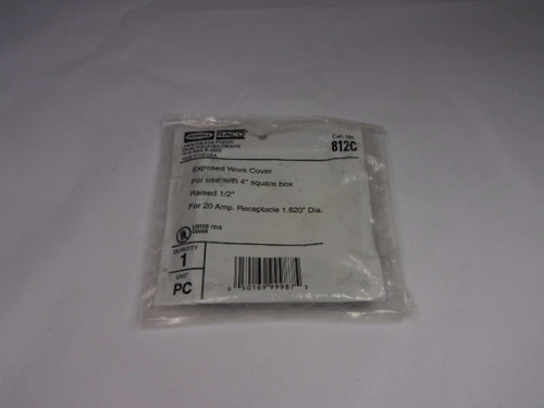 Hubbell 812C Exposed Work Cover For 20Amp Receptacle 1.620" Dia ! NWB !