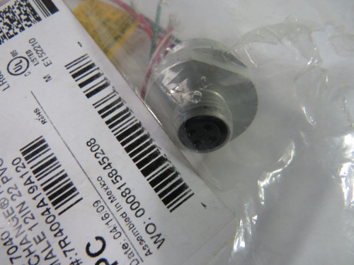 Woodhead 7R4004A19A120 Micro-Change Receptacle 4P Female 250V 4A ! NWB !