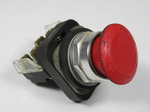 Allen-Bradley 800T-FXT6A1 Series T Push-Pull/Twist Device Red 1NO 1NCLB USED