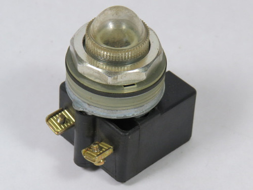 Square D 9001-KP38C9 Ser F Pilot Light 110-120VAC/DC Clear Dome USED