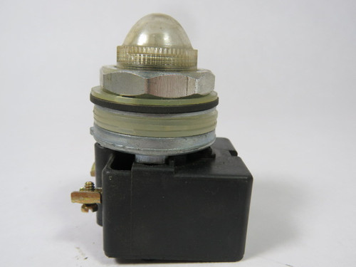 Square D 9001-KP38C9 Ser F Pilot Light 110-120VAC/DC Clear Dome USED