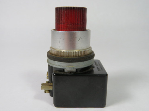 Square D 9001-K2L1R Ser A Push Button Illum 110-120V 50/60Hz Red USED