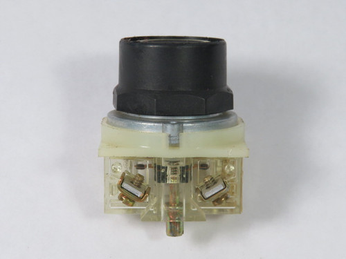 Square D 9001-SKR2BH5 Push Button 600V 1NO Black Recessed USED