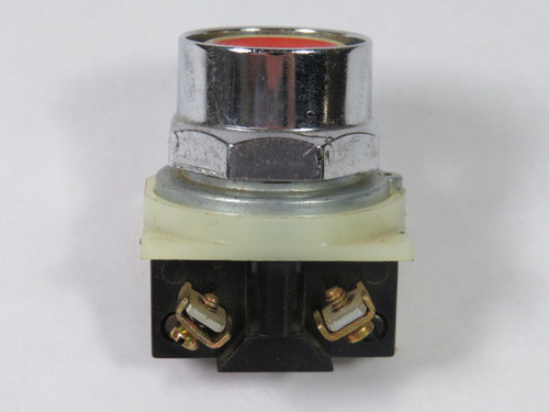 Square D 9001-KR2RH6 Push Button 600V 1NC Red Recessed USED