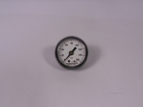 Ashcroft 20W1001TH Analog Needle Pressure Gauge 0-160 PSI ! NEW !