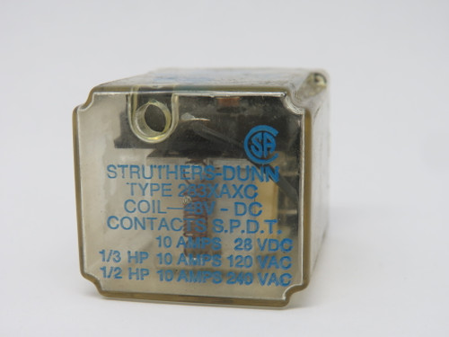 Struthers - Dunn 283XAXC-48VDC Power Relay 10Amp 48VDC USED