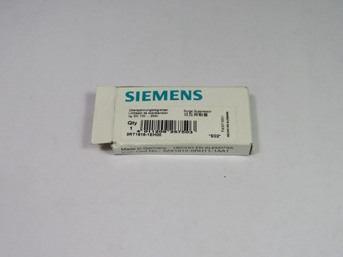 Siemens 3RT1916-1EH00 Surge Suppressor 12-250 VDC ! NEW !