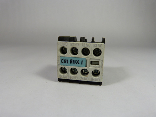 Siemens 3RH1911-1FA40 Top Mount Auxiliary Contact 4 No USED
