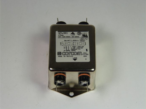 Corcom 10VR1 RFI Powerline Filter 10 Amp 700a 250VAC USED