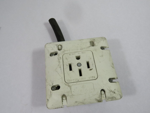 Leviton 1279-W50 Flush Mount Range Receptacle 50A 125/250V 4W 3P USED