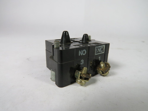 Cutler-Hammer 10250T1 Contact Block 1NO 1NC 6A 600VAC USED