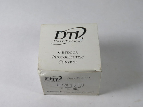 Lithonia DE120-1.5-TJU Dark To Light DTL Sensor 120V ! NEW !