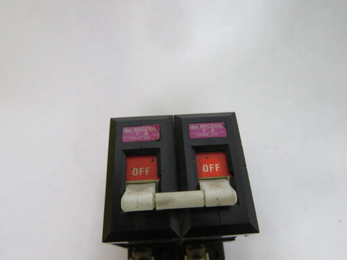 IDEC NRC-210L-7A-AA Time Delay Circuit Breaker 7A 250V 2 Pole USED