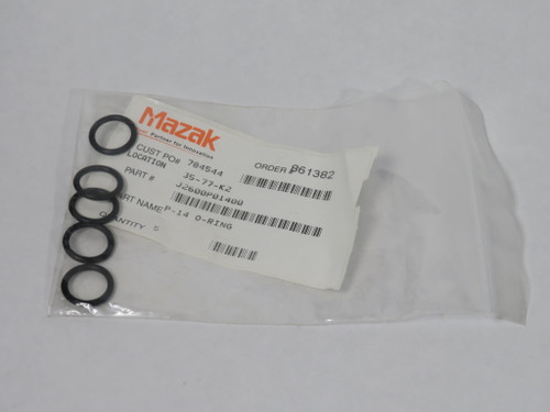 Mazak J2600P01400 P-14 O-Ring 5-Pack NWB