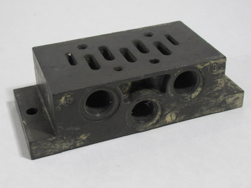 Festo VDMA-24345-A-1 Manifold Base 5 Port 1/2" NPT USED