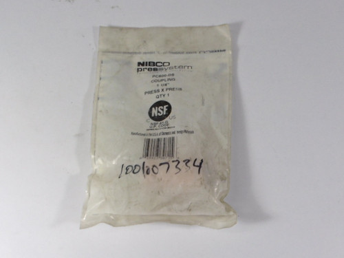 Nibco Press System PC600-DS Coupling 1-1/4" Opened Bag NWB