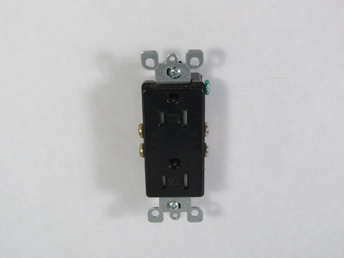 Leviton T5325-E Decorative Duplex Receptacle 15A 125V 3W 2P USED