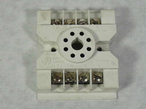 Curtis CUS8 CUS-8 Octal Relay Socket 8-Pin 10A 125/300V USED