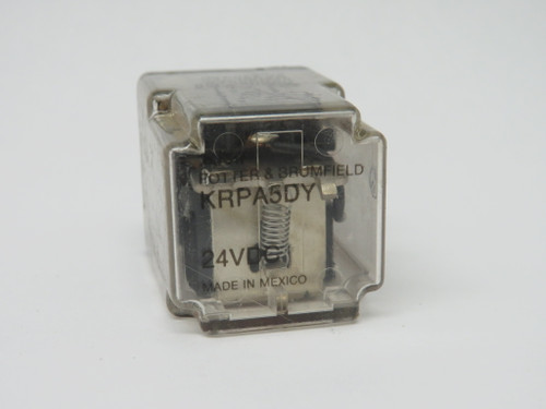 Potter & Brumfield KRPA5DY-24 Power Relay 24VDC 5amp Plug-Style USED