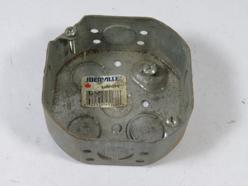 Iberville BC54151-K Junction Box 1-1/2" 8 Knockouts USED