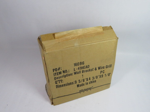 Designers Edge L-41HEAD Wire Grill and Wall Bracket 9-5/8X4-3/8X9-1/8" NEW