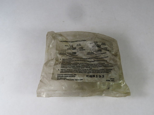 Cooper CGB193 Male Cord Grip 1/2" STR CGB .250-.375 Diameter ! NWB !