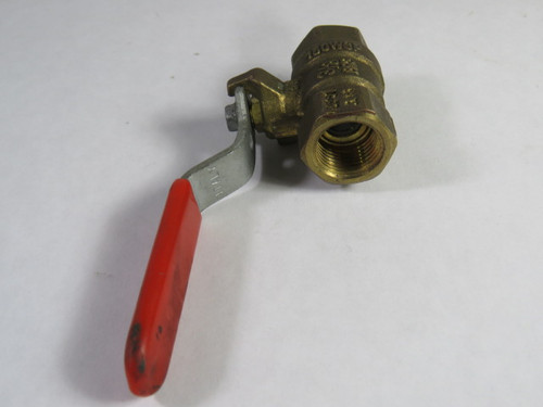 MAS B3-3/8 Brass Ball Valve 3/8x3/8" 1/2PSI USED