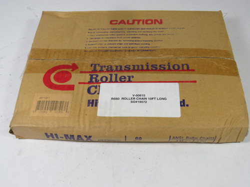 Hi-Max 60-RIV 10FT Transmission Roller Chain ! NEW !