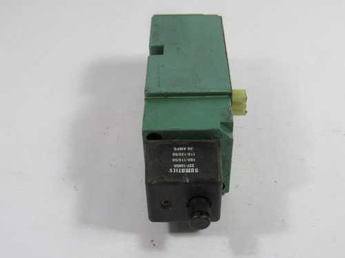 Numatics 554BA415MP Solenoid Valve 110-115V/50Hz 24VDC .25A 150PSIG USED
