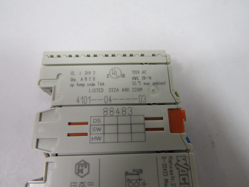 Wago 750-406 2 Channel Digital Input Module 120VAC USED