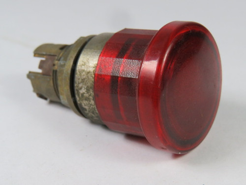 Allen-Bradley 800EM-LM4 Illuminated Push Button Red Mushroom Cap USED